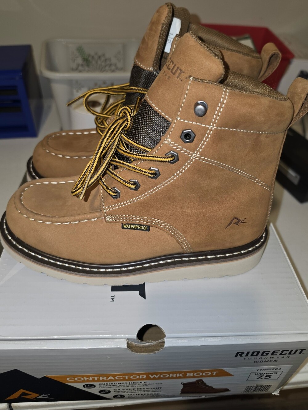 Ridgecut Toughwear Contractor Work Boot Women's 7.5 Medium